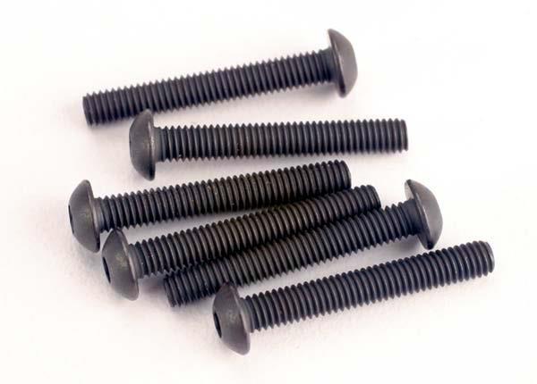 Traxxas Screws 3x20mm button-head machine (hex drive) (6)