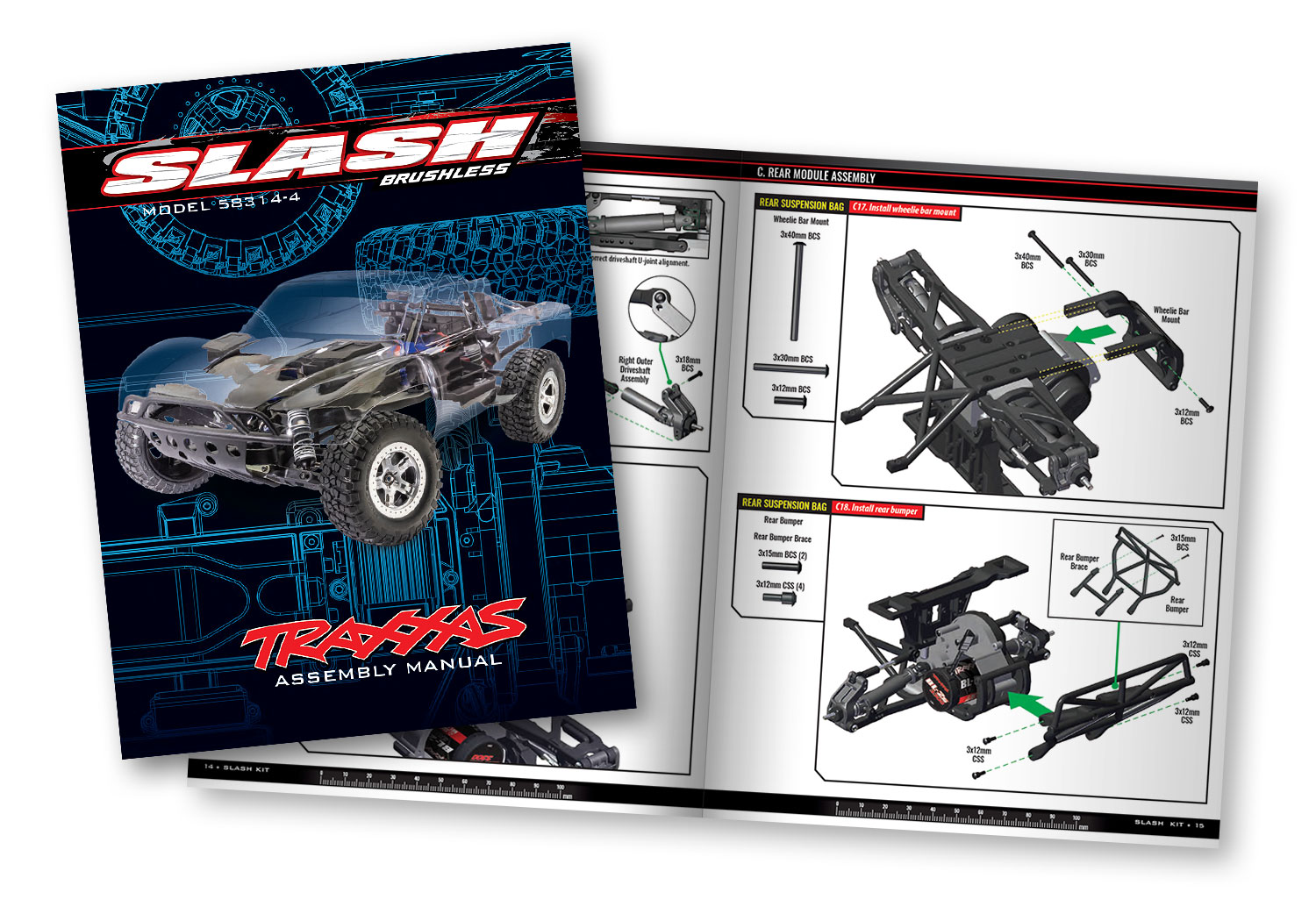 Traxxas Slash Short Course Truck Unassembled Kit with TQ 2.4GHz 2WD BL-2s 1/10