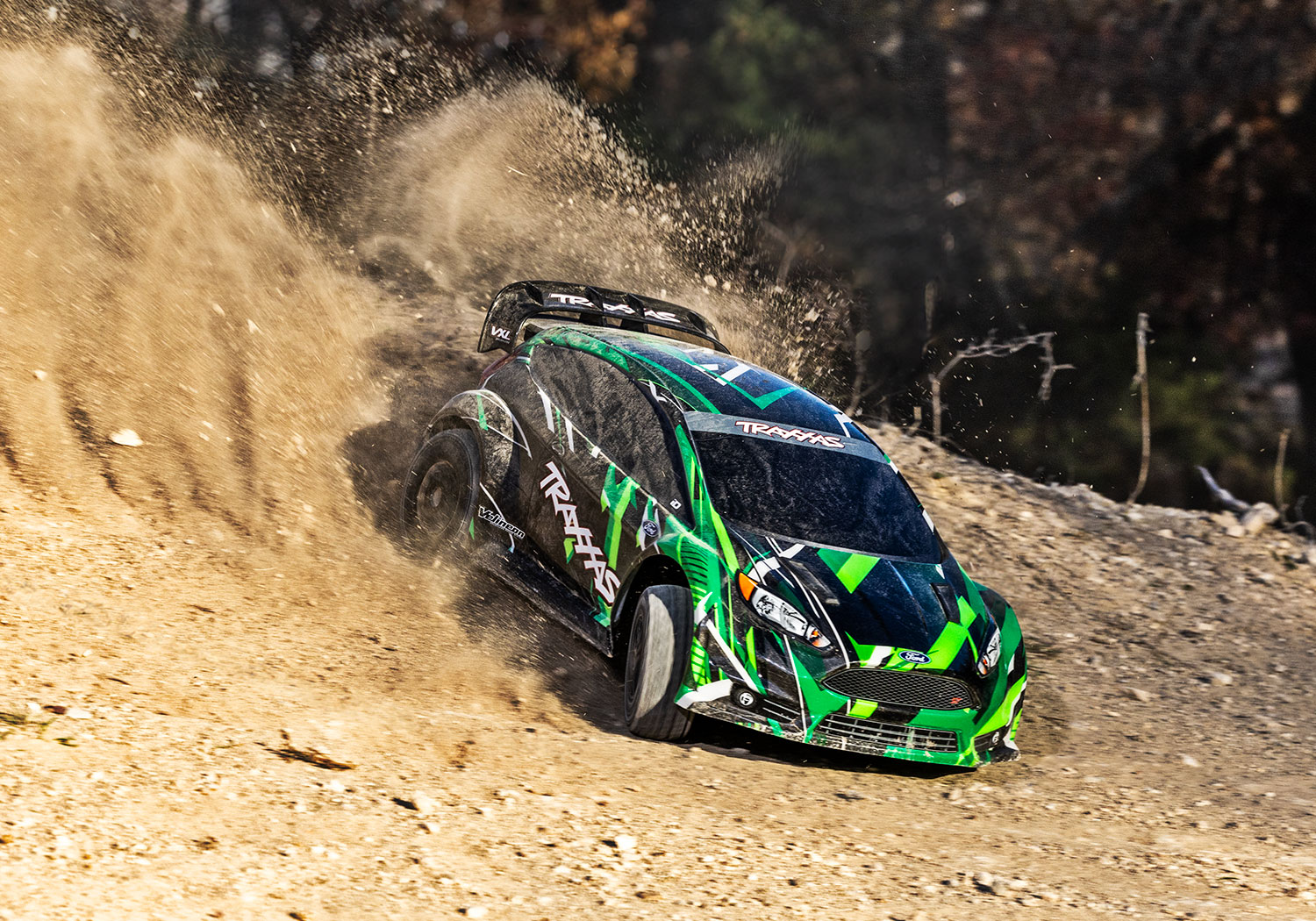 Traxxas Ford Fiesta ST Rally VXL 4x4 TQ 1/10 Scale Brushless Rally Car Green