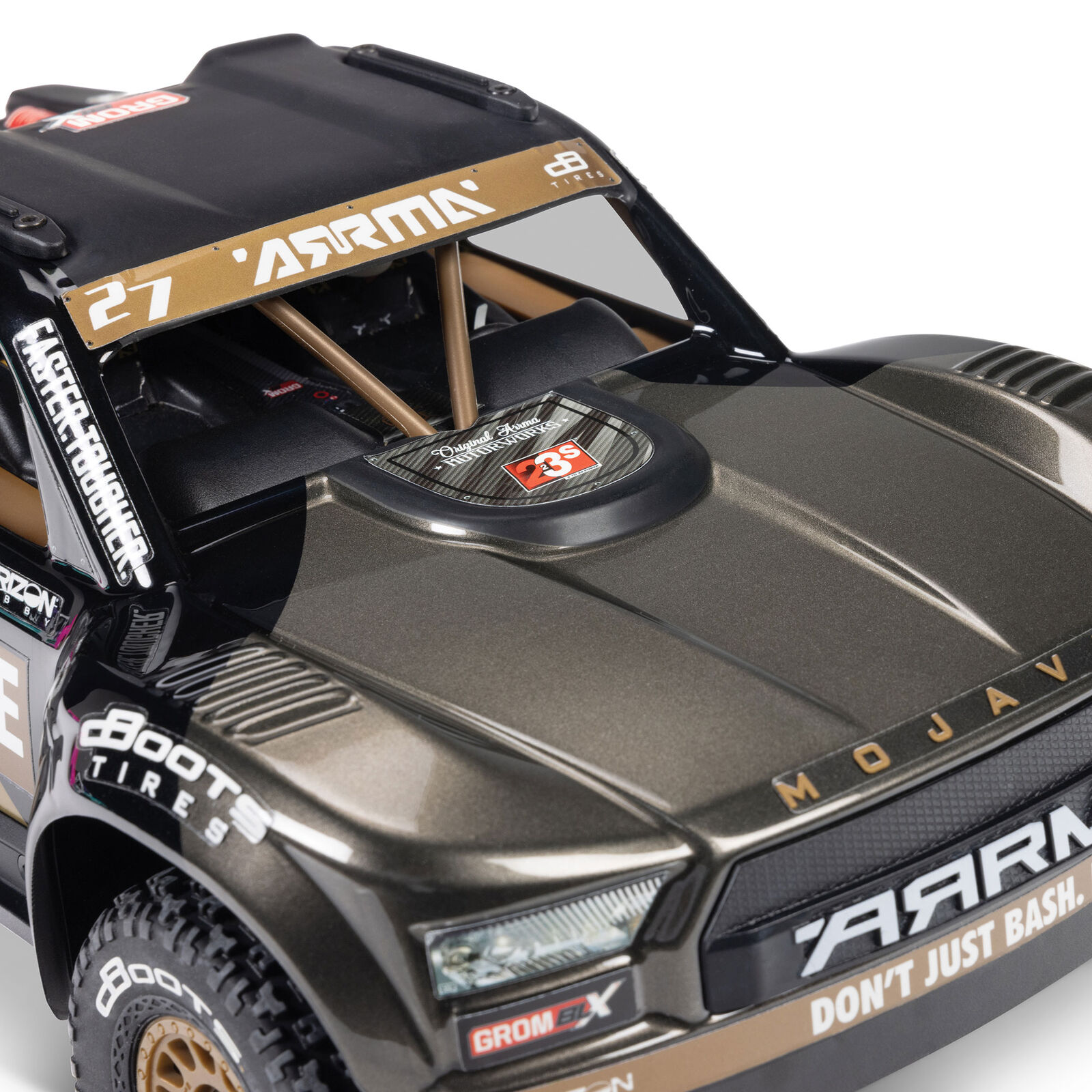 Arrma MOJAVE GROM 223S DSC 4X4 RTR Brushless Desert Truck, Black 1/16