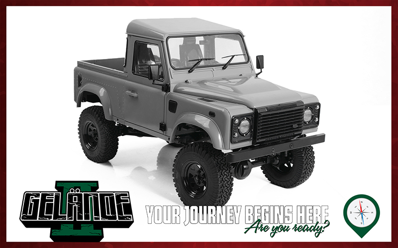 RC4WD Gelande II Truck Kit with 2015 Land Rover Defender D90 Body Set 1/10