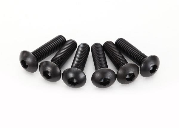 Traxxas Screws 4x15mm button-head machine (hex drive) (6)
