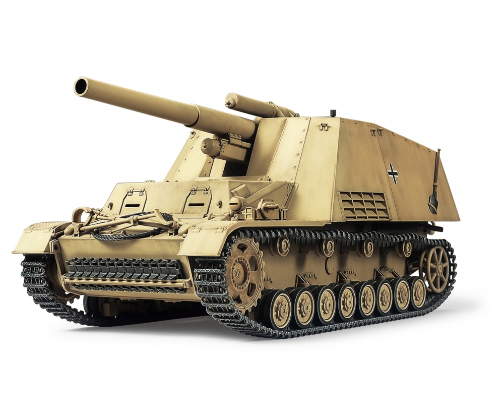 Tamiya Hummel (Late Production) 15cm schwere Panzerhaubitze 18/1 auf Fahrgestell Panzerkampfwagen III/IV (Sf) Sd.Kfz.165 1/35