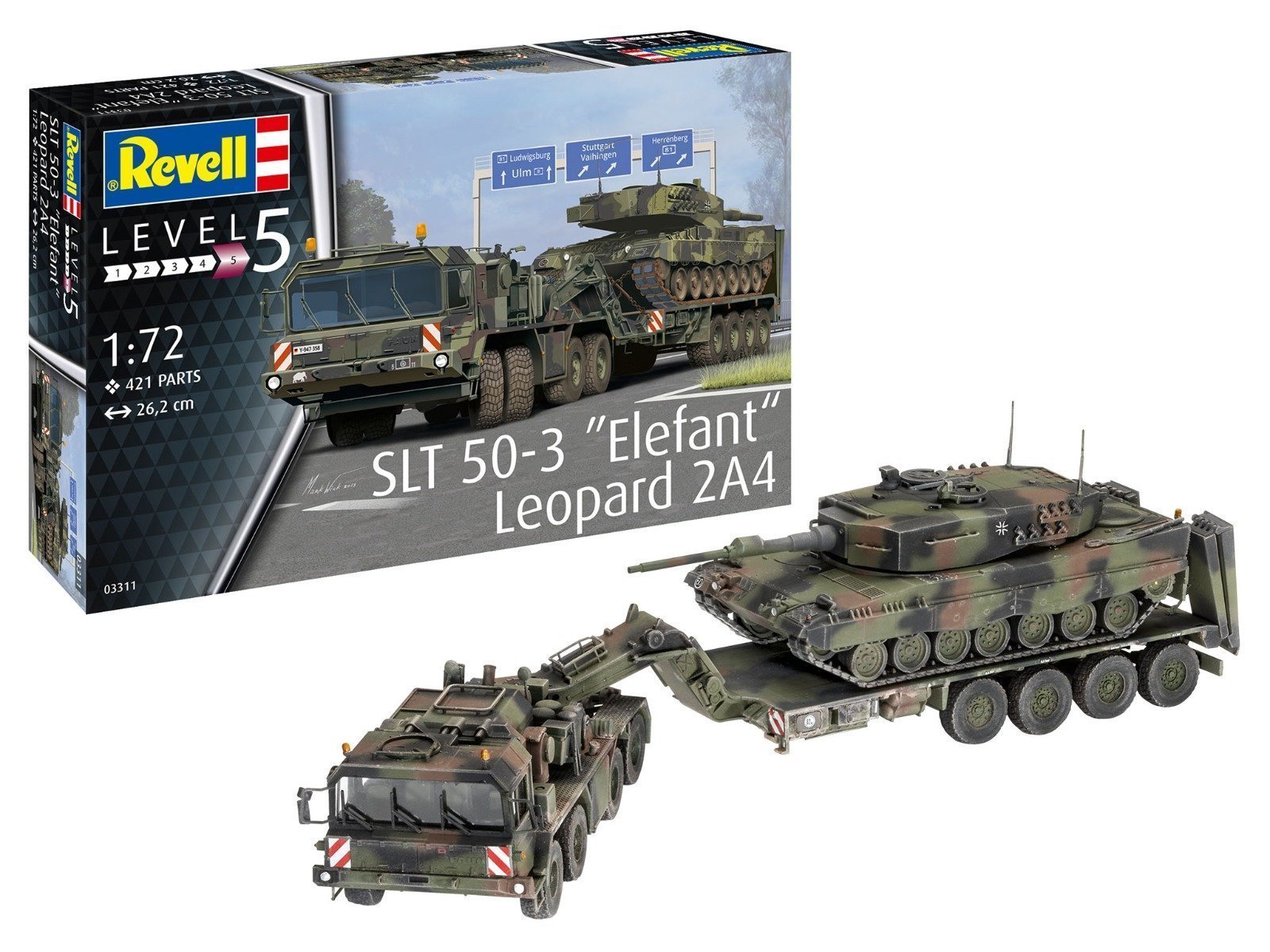 Revell SLT 50-3 Elefant Leopard 2A4 1/72