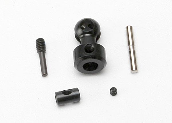 Traxxas Differential CV output drive (machined steel) (1)/ screw pin (with threadlock) (1)/ cross pin (1)/ drive pin (1)/ set screw (1)