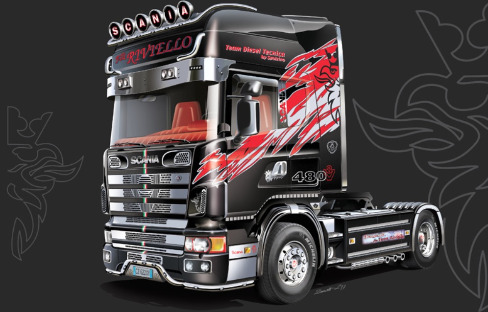 Italeri Scania 164L Topclass Show Truck 1/24