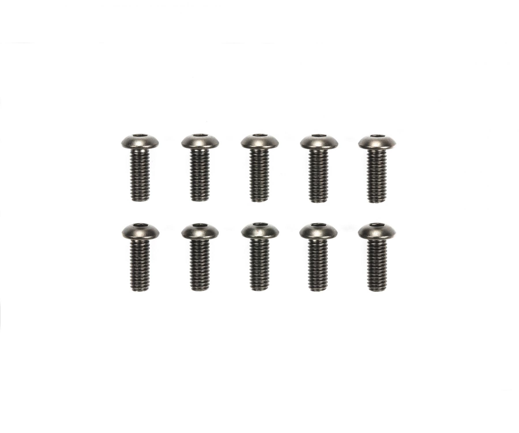 Tamiya 3x8mm Steel Hex Head Screws (10)