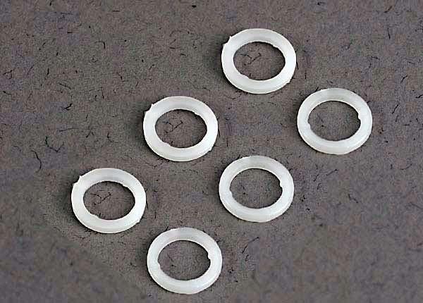 Traxxas White plastic washers (5x8x1.0mm) (6)