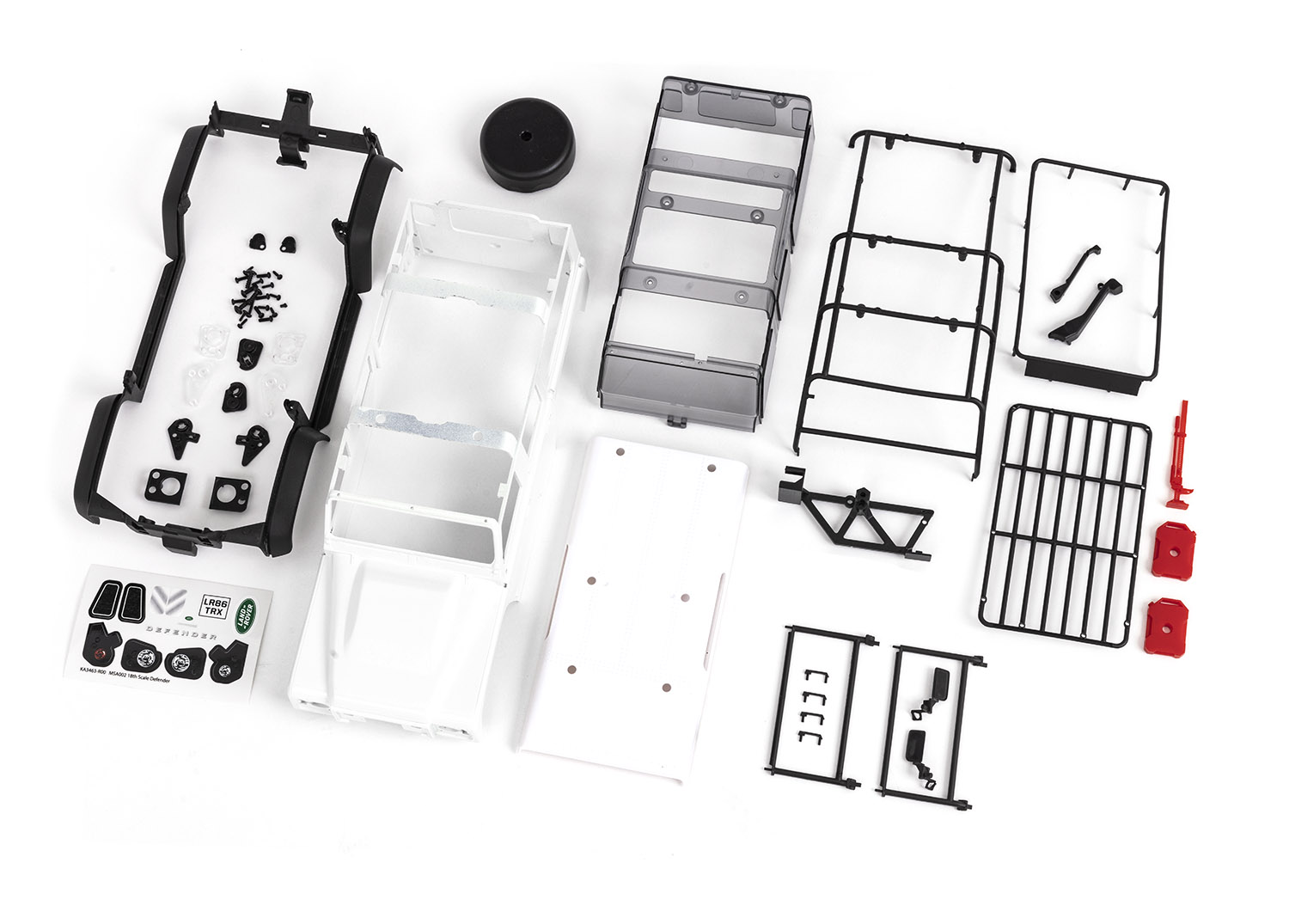 Traxxas TRX-4M Land Rover Defender Unpainted Body & Frame 1/18