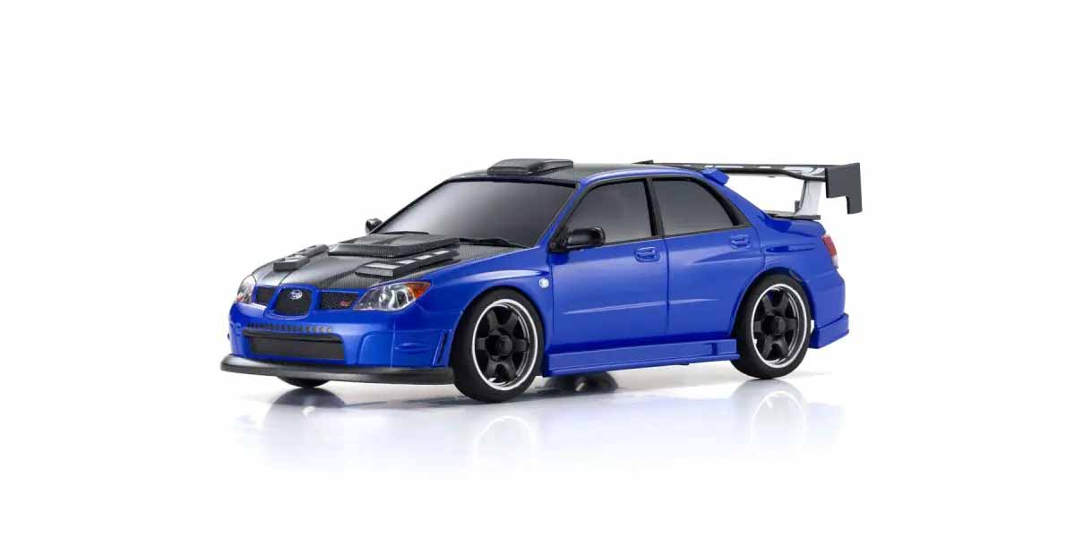 Kyosho Mini-Z AWD Subaru Impreza WRX Aero Kit Blue (MA020/KT531P) Drift Pack 1/28