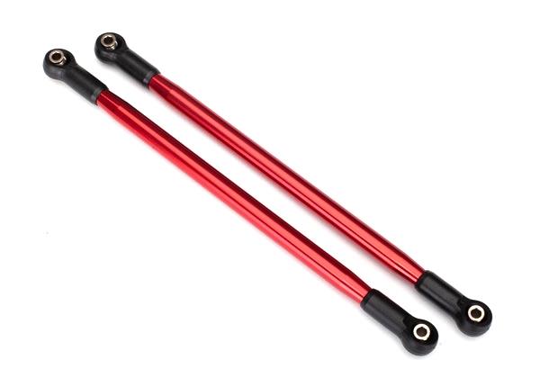 Traxxas Suspension link, rear (upper) (aluminum, red-anodized) (10x206mm, center to center) (2) (assembled with hollow balls)