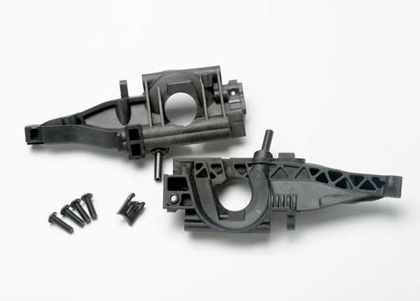 Traxxas Bulkhead rear (L&R halves)/ diff retainer rear/ 4x14mm BCS