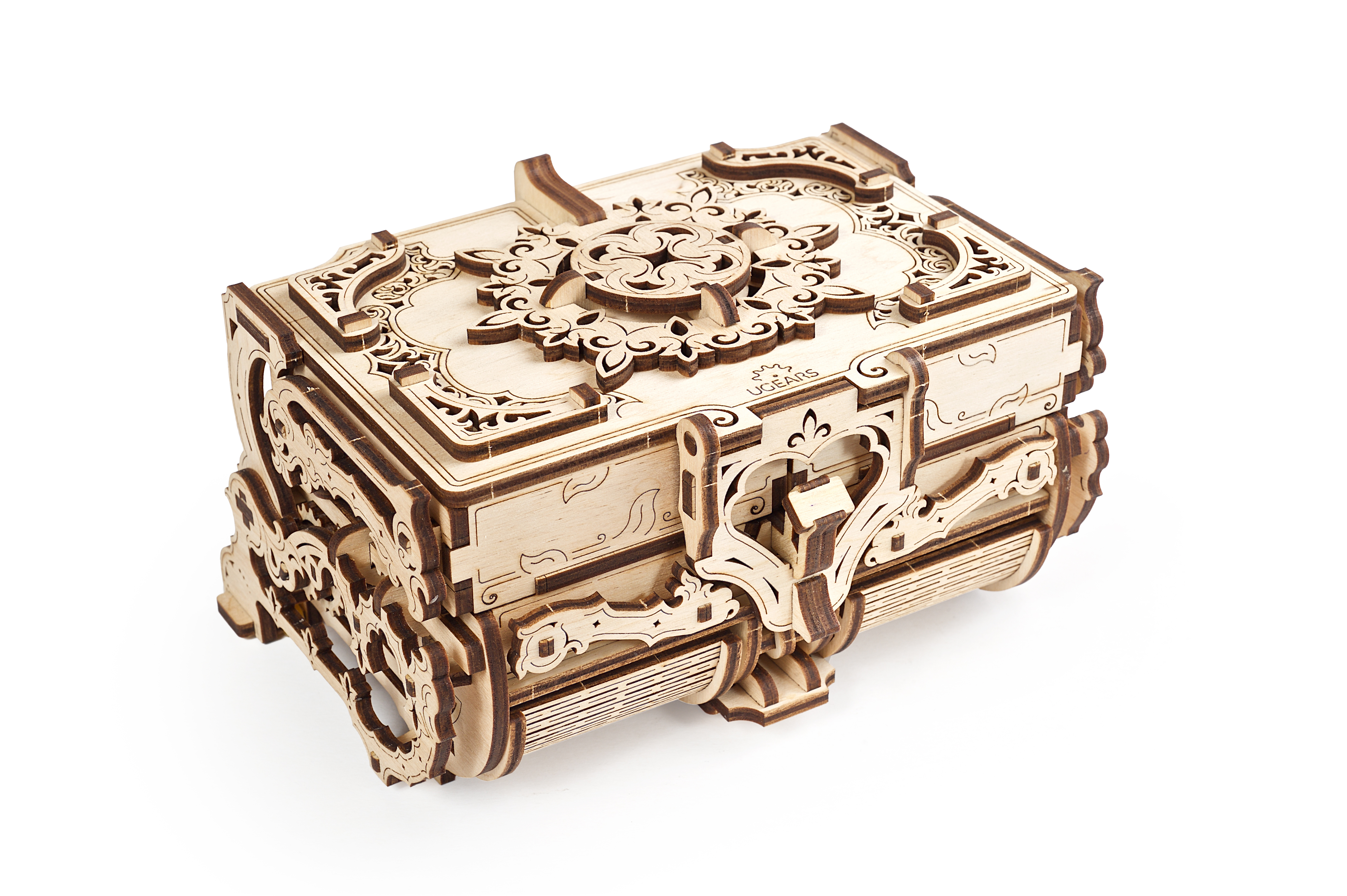 U-Gears Antique Box / Antiek kistje mechanisch houten bouwpakket