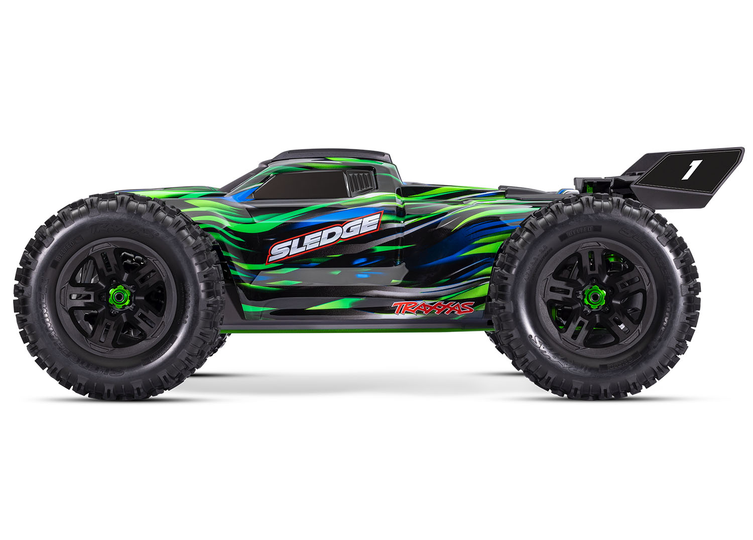 Traxxas Sledge V2 Belted Brushless 6S Off-Road Truggy 1/8 4WD TSM RTR Green