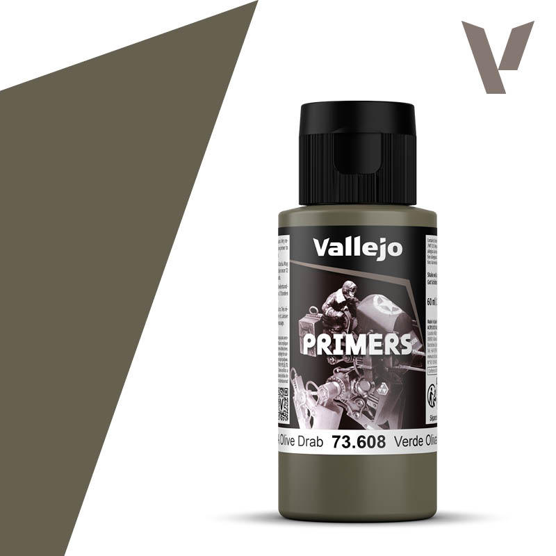 73608 Vallejo Surface Primer US Olive Drab Potje 60ml