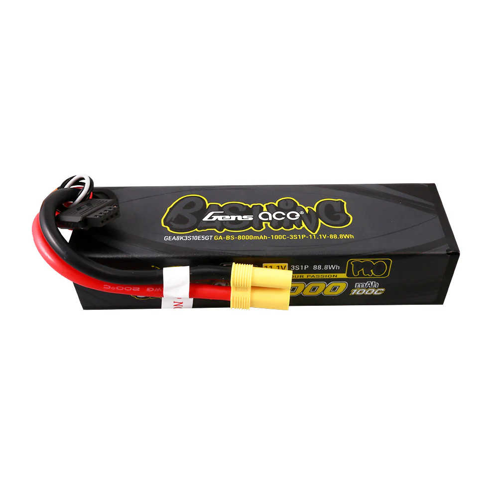 Gens Ace Bashing 11.1 Volt 8000mAh 100C Hardcase LiPo Accu EC5/XH
