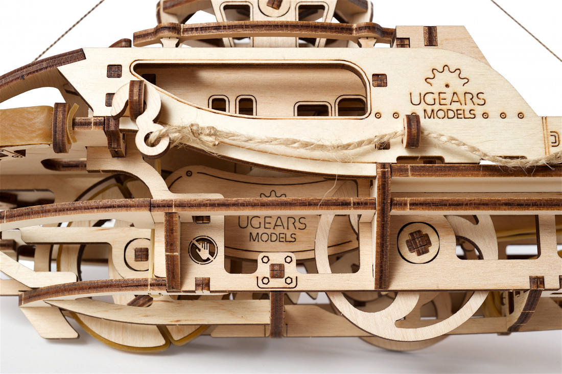 U-Gears Sleepboot mechanisch houten bouwpakket