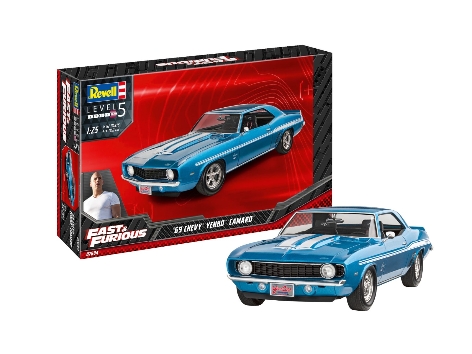 Revell Fast & Furious 1969 Chevy Camaro Yenko 1/25