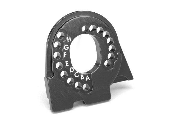 Traxxas Motor mount plate TRX-4 6061-T6 alumininum (charcoal gray-anodized)
