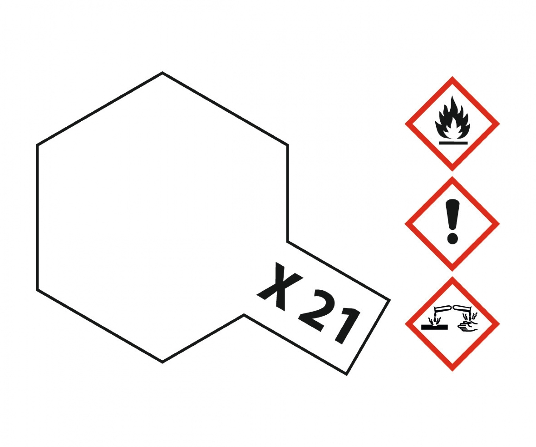 X21 Potje Base flat 23ml Tamiya
