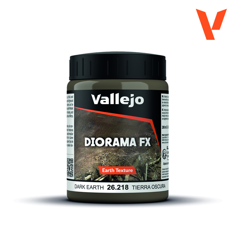 Vallejo Diorama FX Earth Texture Dark Earth 200ml