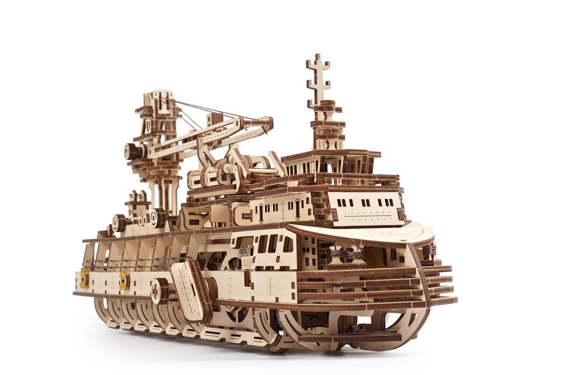 U-Gears Onderzoeksschip / Research Vessel mechanisch houten bouwpakket