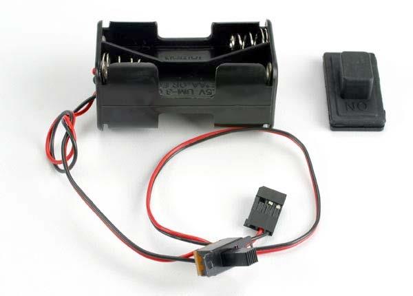 Traxxas Battery Holder with On/Off Switch/ Rubber On/Off Switch Cover