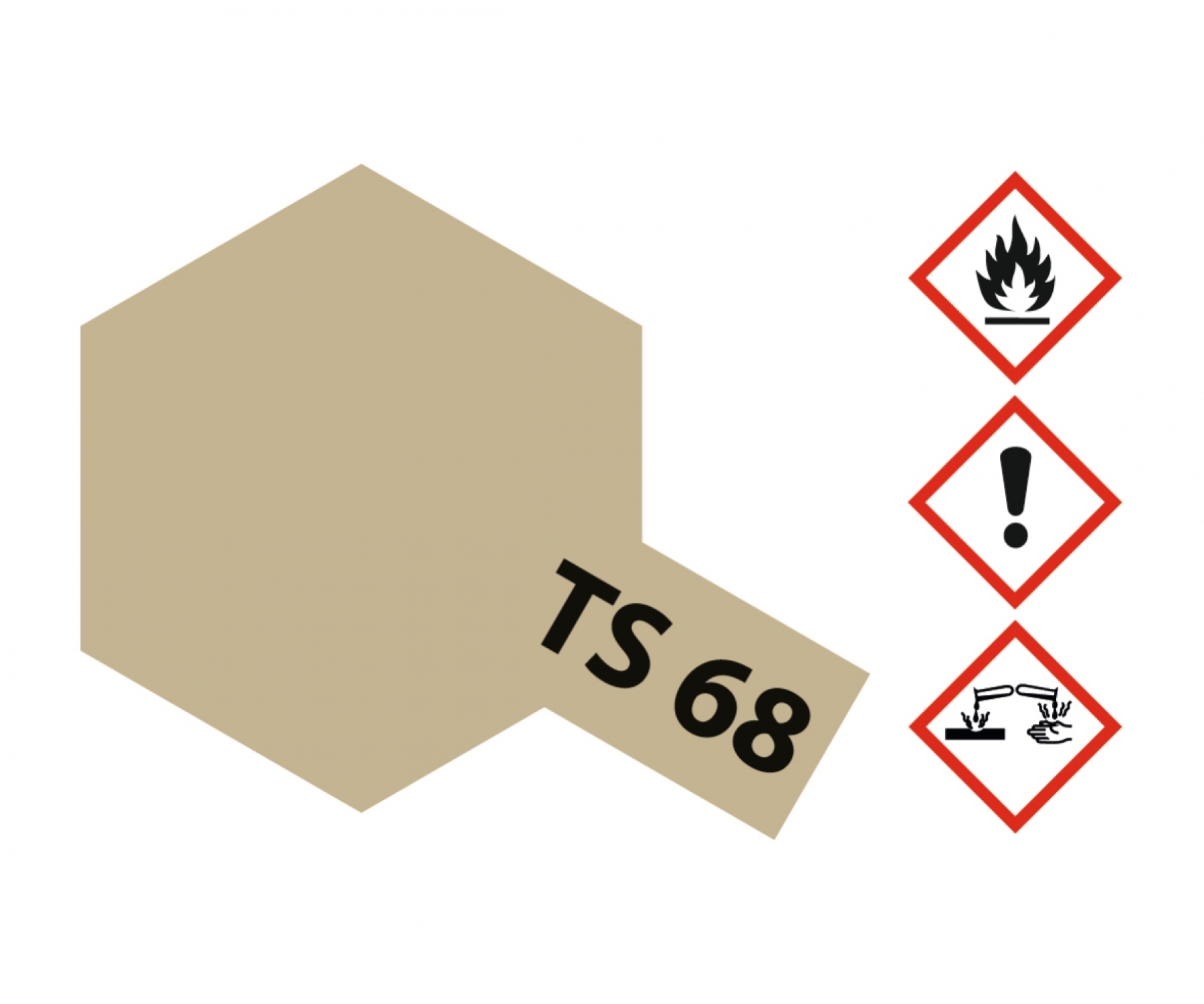 TS68 Spray Wooden Deck Tan flat 100ml Tamiya