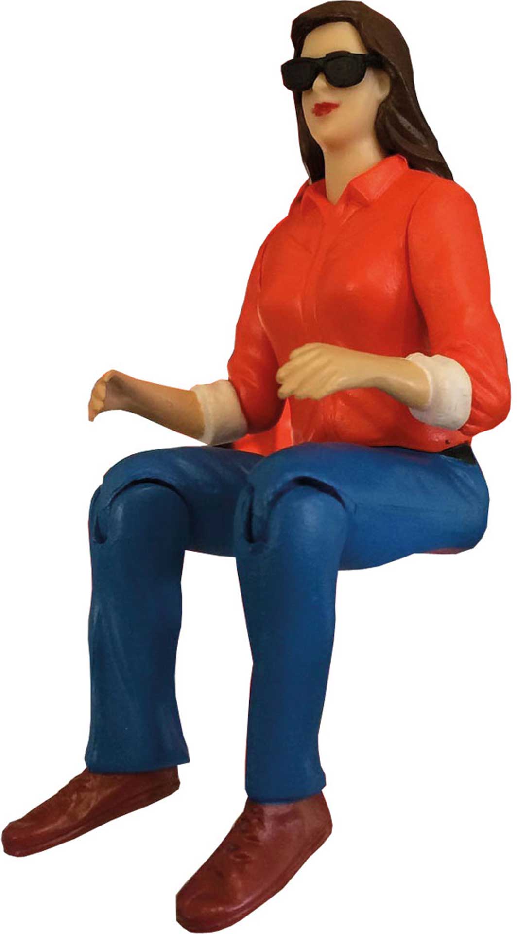 Robbe Truck-driver Female figure with Sunglasses for 1/14 Trucks
