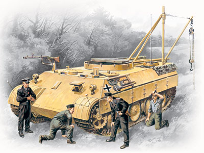 ICM Bergepanther (Met Duitse Tank Crew) 1/35
