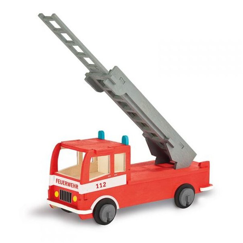 Pebaro Houten Bouwset Brandweerauto