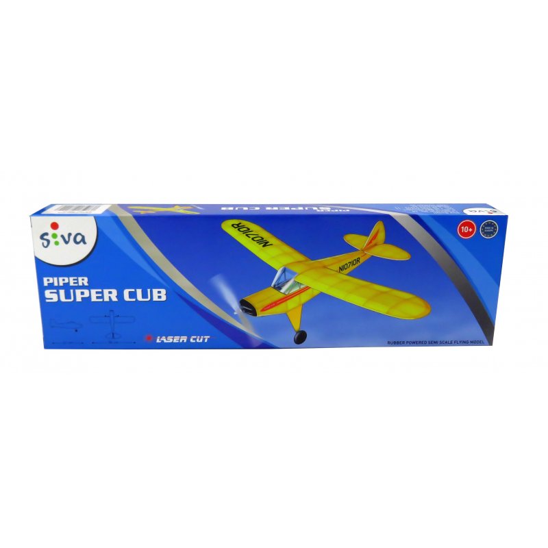 Siva Piper Super Cub Bouwdoos met Elastiek Aandrijving