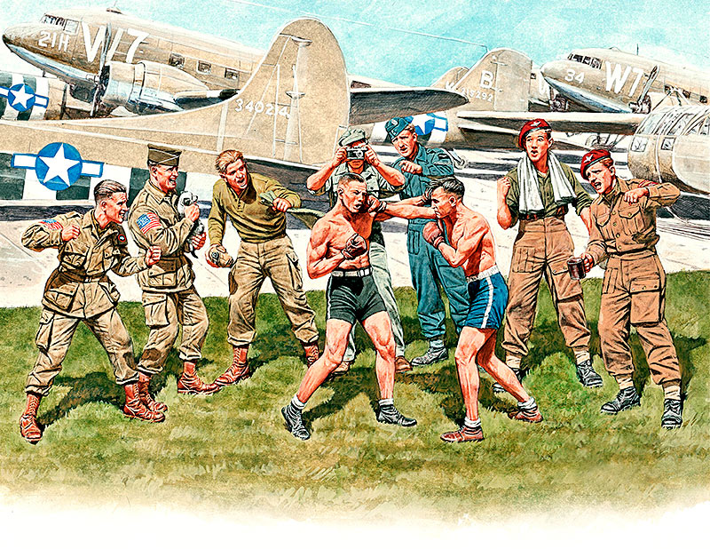Master Box LTD British and American paratroopers WWII Era - Friendly Boxing Match 1/35