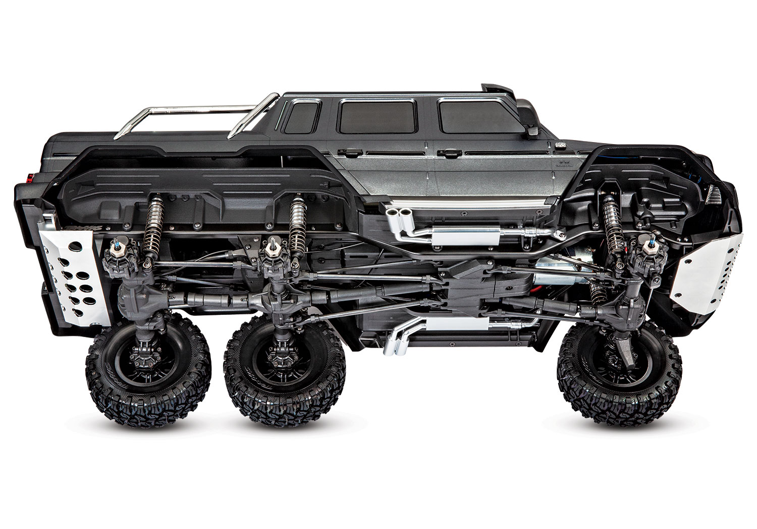 Traxxas TRX-6 Mercedes-Benz G 63 AMG 6X6 Electric Trail Truck RTR 1/10 Clipless Flat Silver