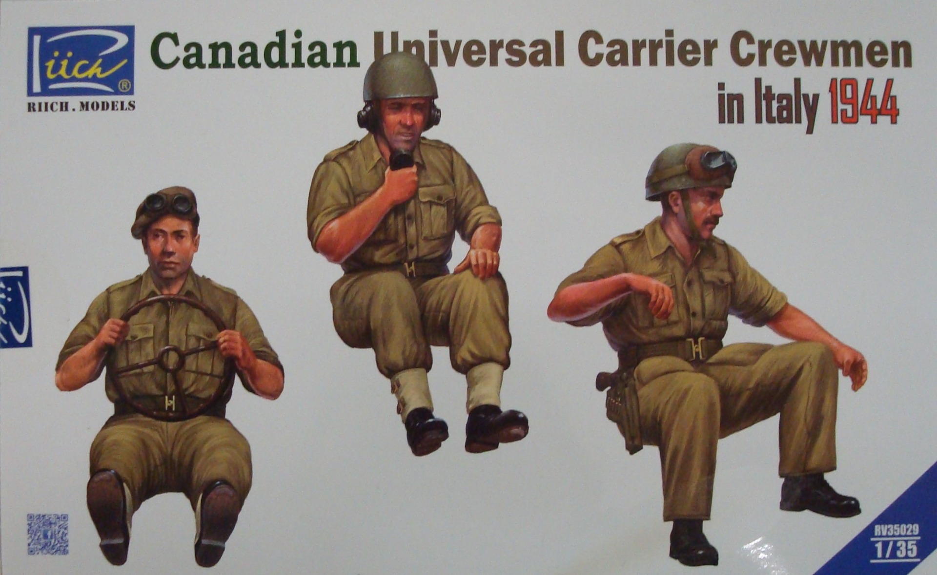 Riich Models Canadian Universal Carrier Crewmen In Italy 1944 1/35