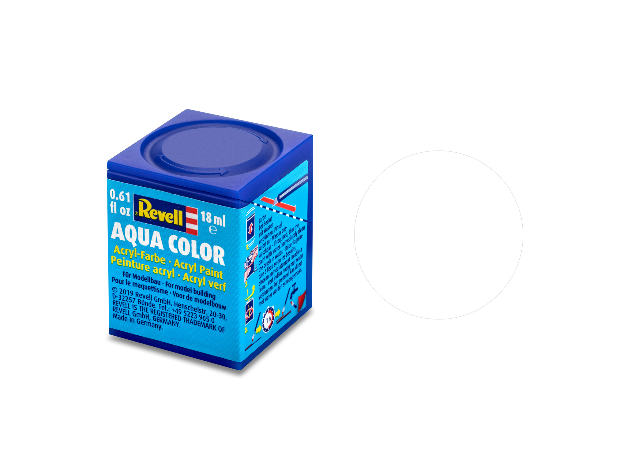 02 Kleurloos Aqua flat 18ml Revell