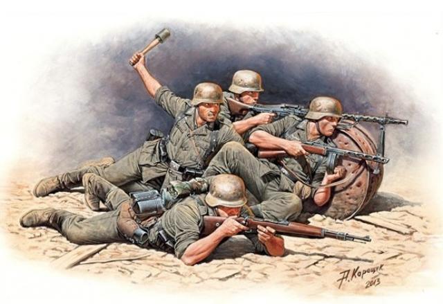 Master Box LTD German Infantry Defense Eastern Front 1/35