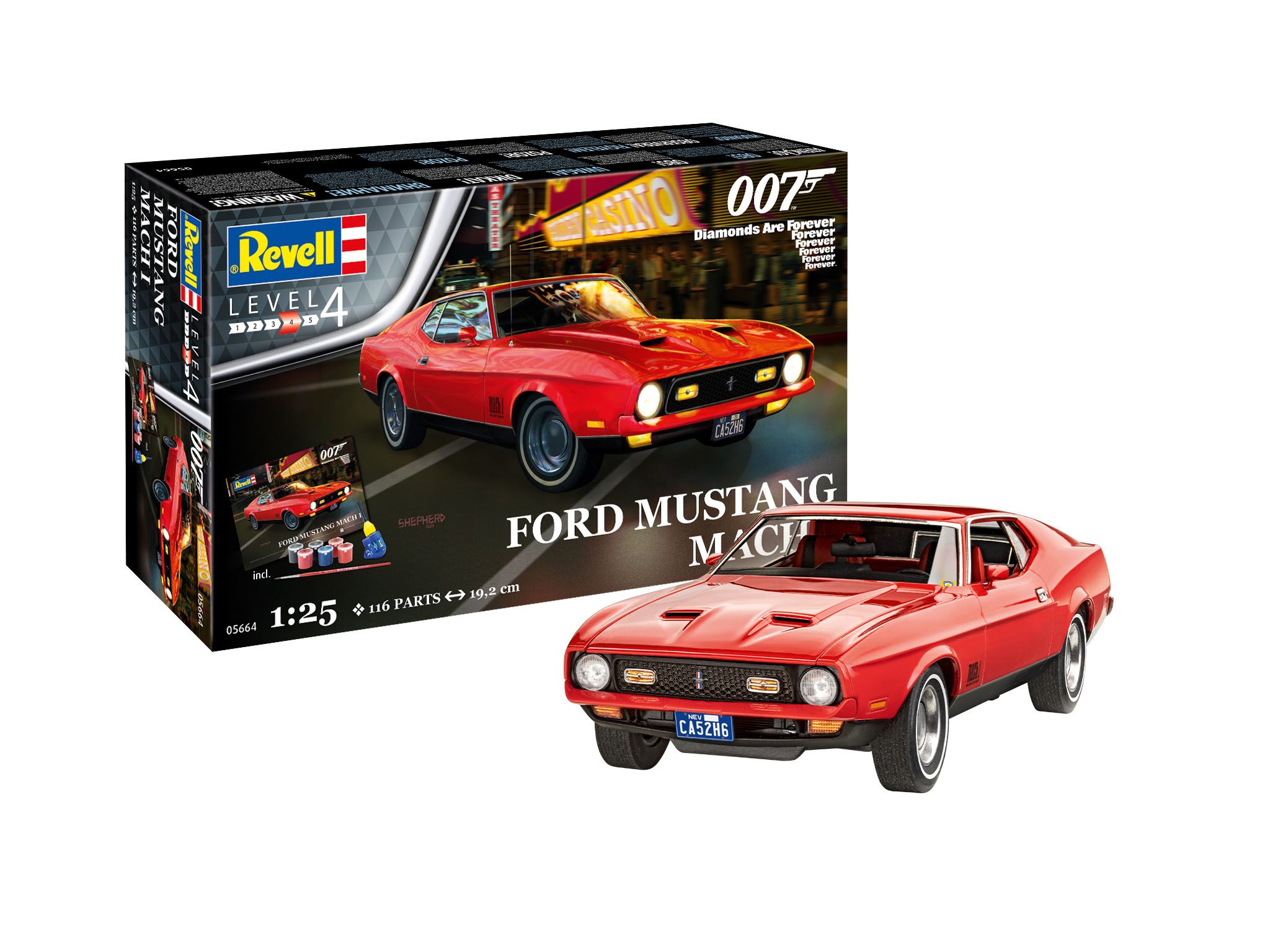 Revell Geschenkset Ford Mustang Mach 1 (James Bond 007) "Diamonds Are Forever" 1/25
