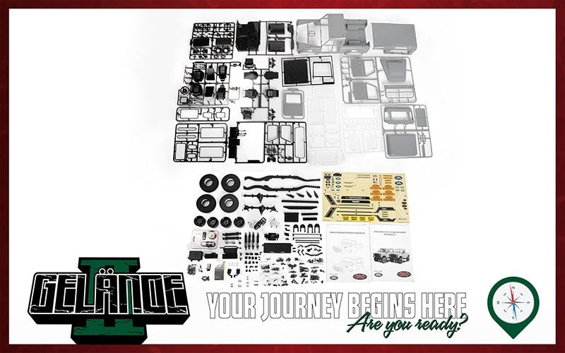 RC4WD Gelande II Truck Kit with 2015 Land Rover Defender D90 Body Set 1/10