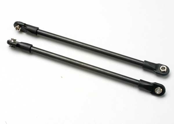 Traxxas Push rod (steel) (assembled with rod ends) (2) (black) (use with #5359 progressive 3 rockers)