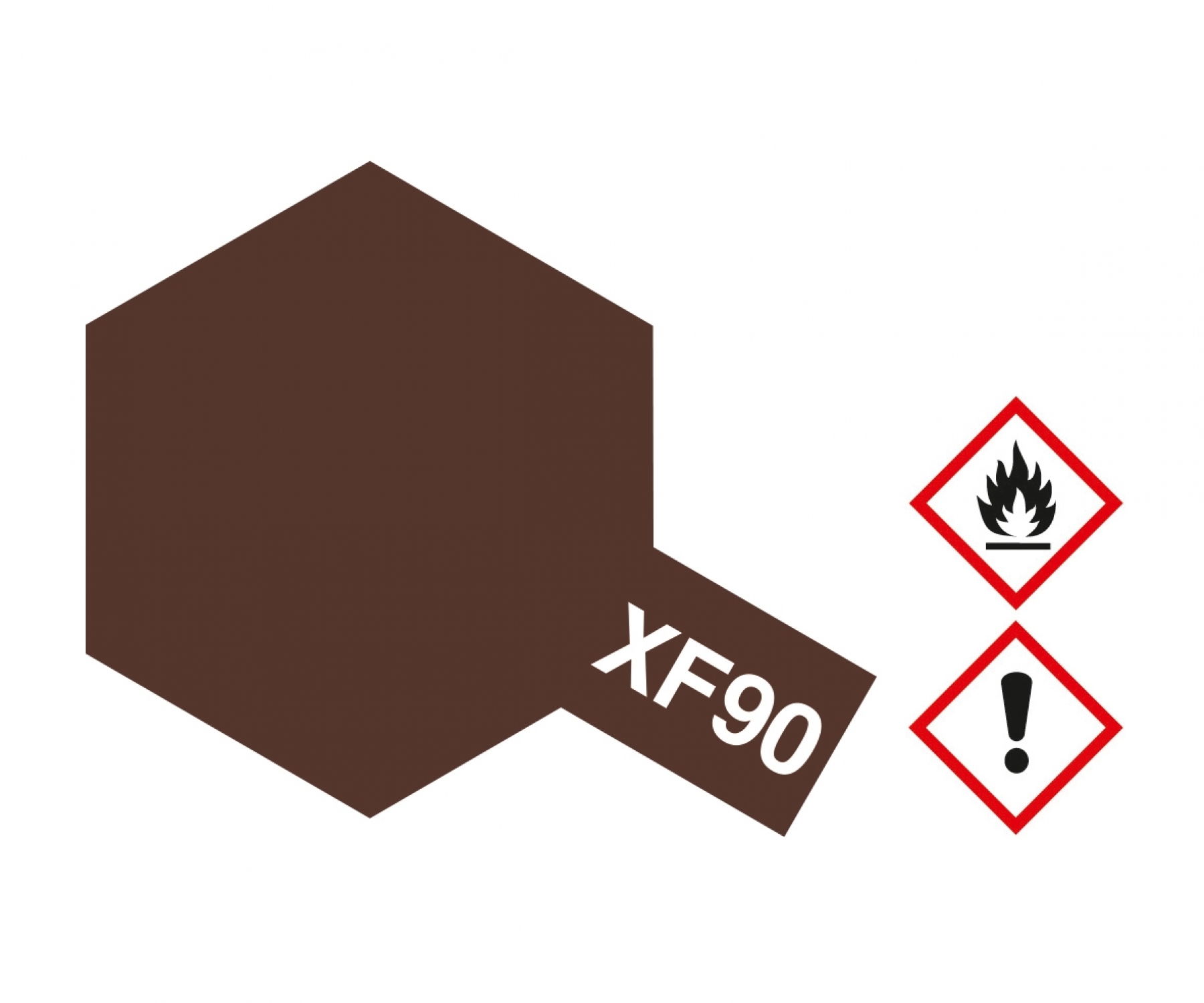 XF90 Potje Red Brown 2 flat 10ml Tamiya