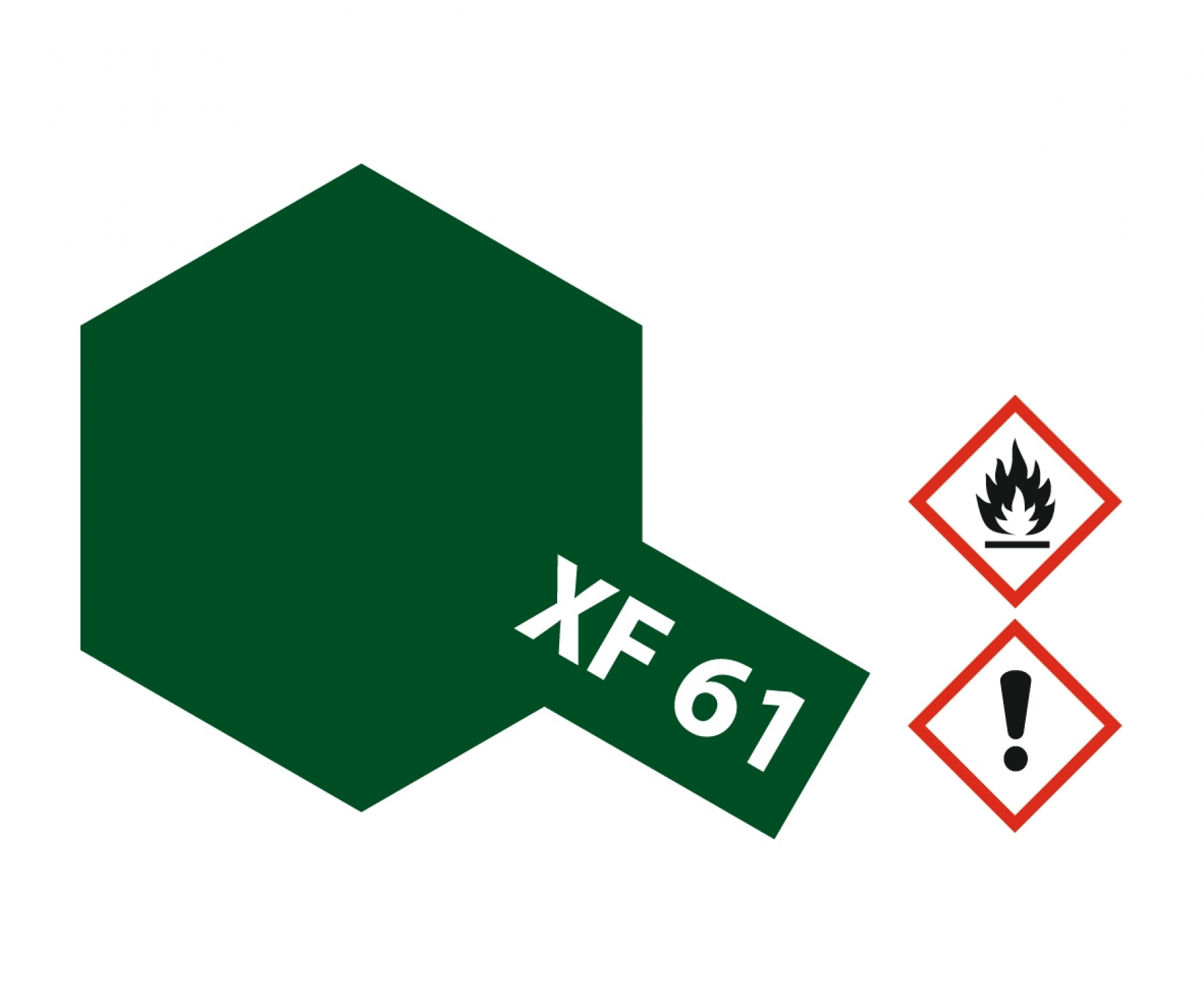 XF61 Potje Dark Green flat 23ml Tamiya