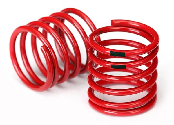Traxxas Spring shock (red) (4.4 rate black stripe) (2)