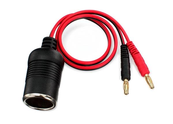 Traxxas Adapter, DC (female) to bullet connectors