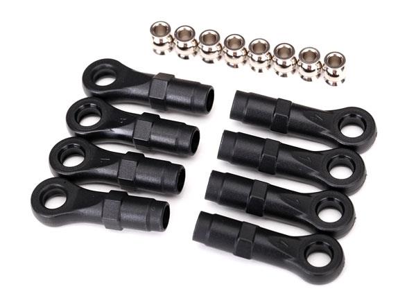 Traxxas Rod ends, extended (standard (4), angled (4))/ hollow balls (8) (for use with TRX-4® Long Arm Lift Kit)