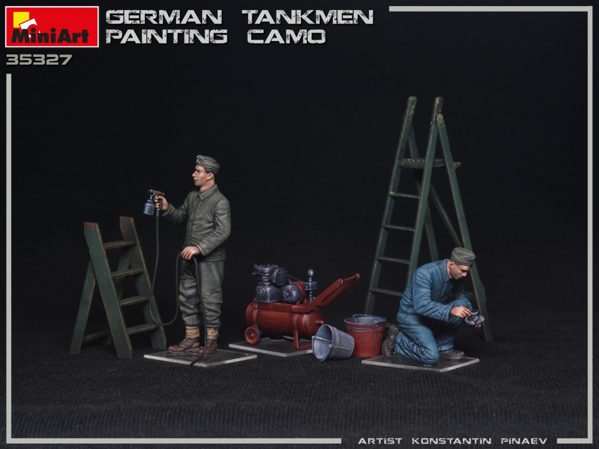 MiniArt German Tankmen Painting Camo 1/35