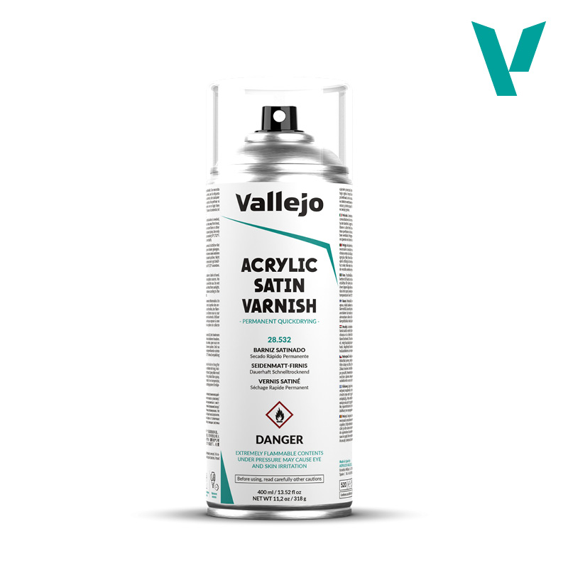 Vallejo Satin Varnish Spray 400ml
