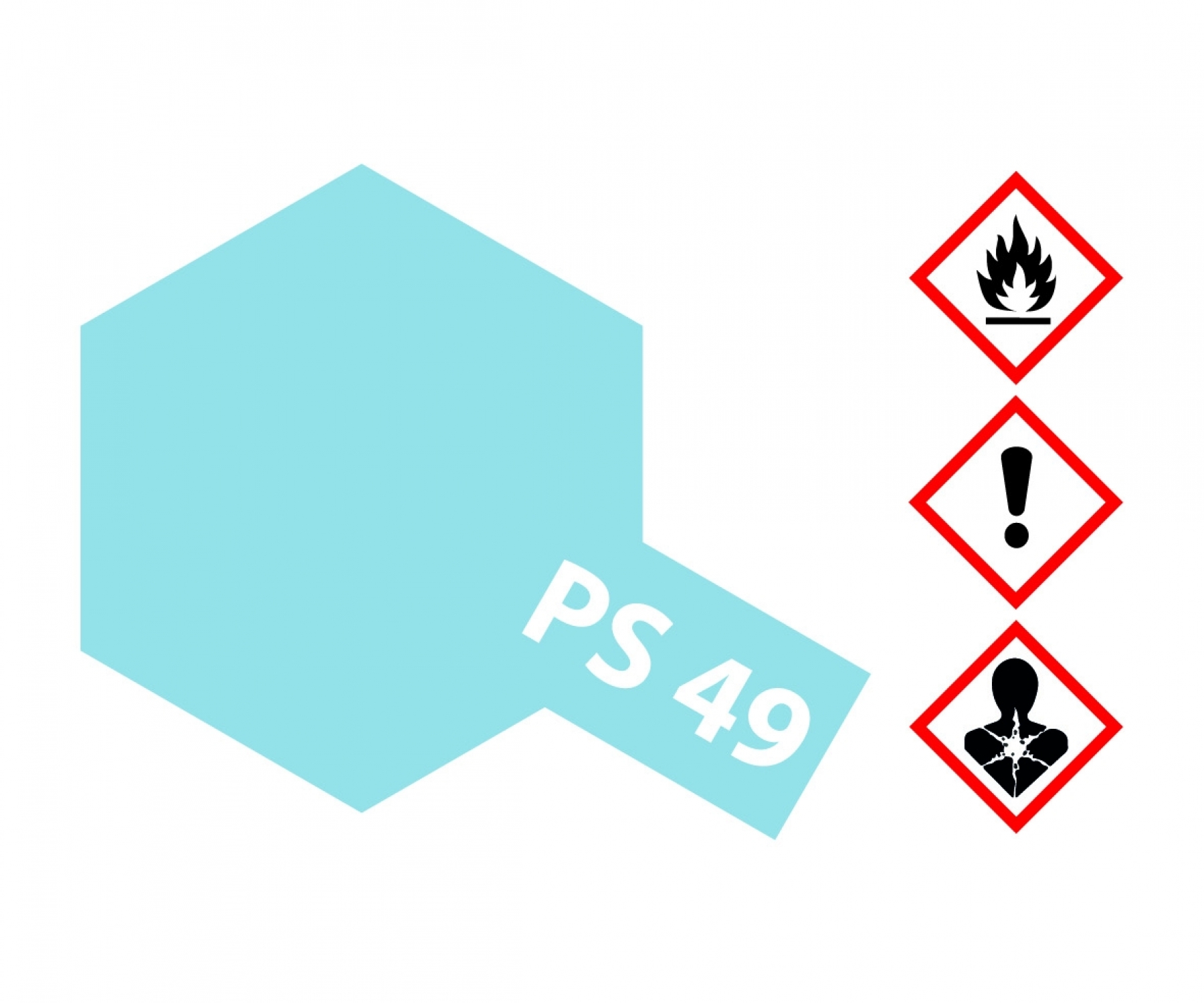 PS49 Spray Sky Blue Anodized Aluminum brillant 100ml Tamiya