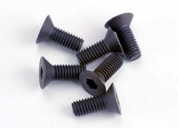 Traxxas Screws 3x8mm countersunk machine (6) (hex drive)