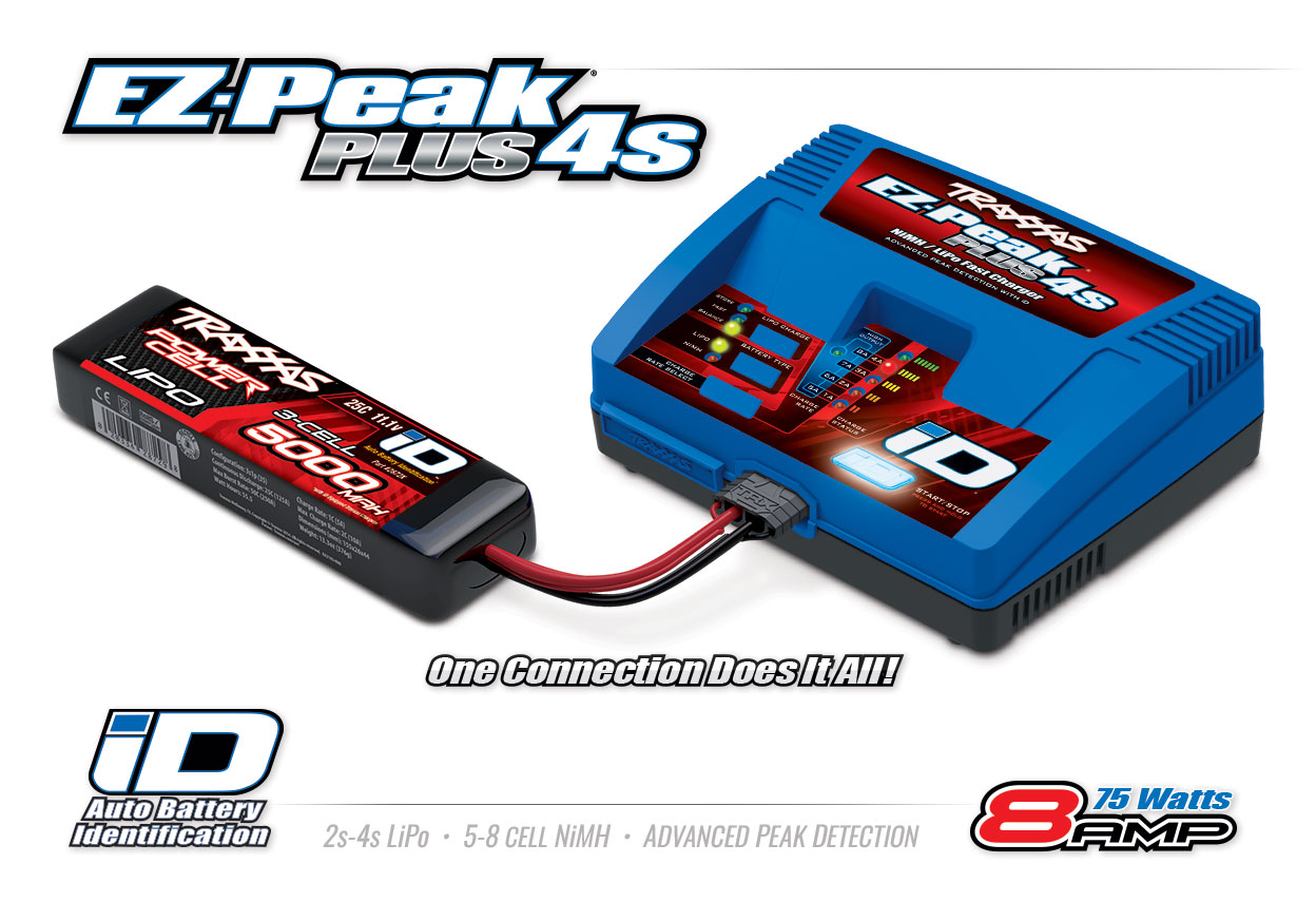 Traxxas Charger EZ-Peak Plus 4S 8A LiPo/NiMH ID EU